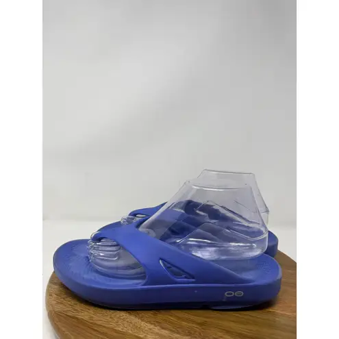 OOFOS OOahh Slide Sandal Flip Flop Blue M7 W9 EU40 Size 9 - Image 5