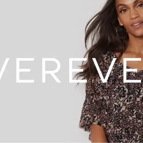 Evereve Brown Tan Ruffled Relaxed Blouse