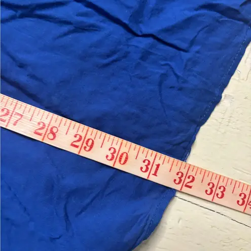 ZARA  Kaftan Top Size Medium Blue & Pink Oversized Tasselled Embroidered V Neck