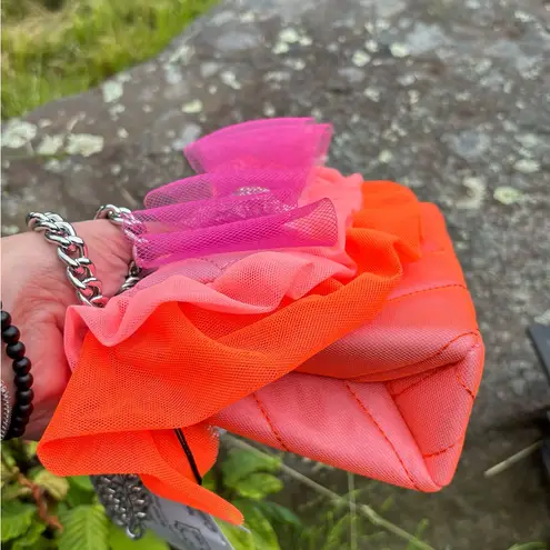 Kurt Geiger Authentic LONDON gauzy twill bow eagle head magnetic flap shoulder