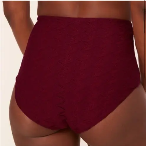 ANDIE Bikini Set Cabarete Top Super High Waisted Bottom Gardenia Lace size Small