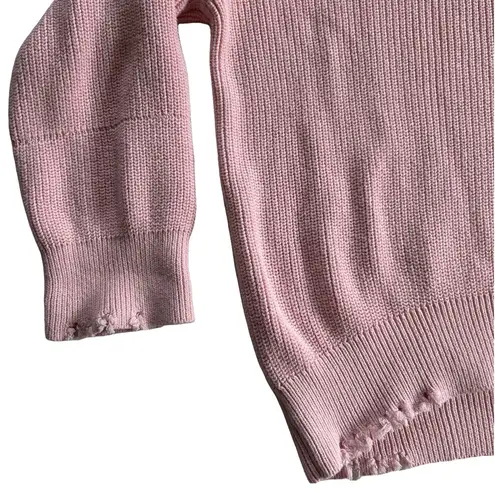 Urban Daizy size M/L Boutique oversized distressed knit sweater light pink