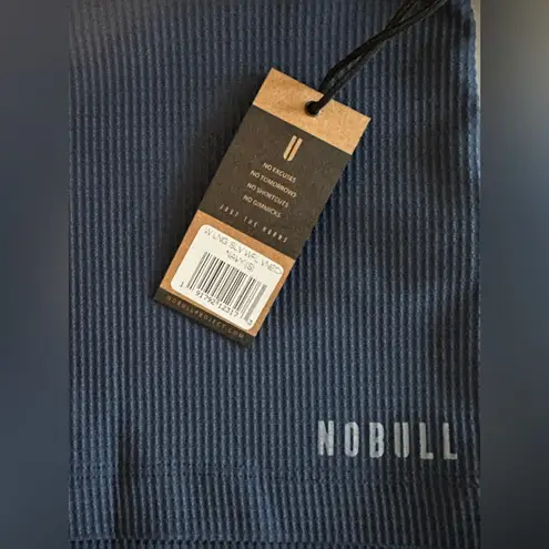Nobull NWT V-Neck Long Sleeve Waffle Women's Sweatshirt - Small - Navy Blue
