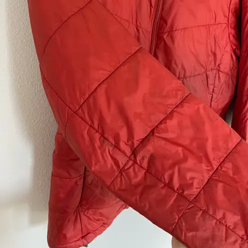 Ibex Wool Aire Red Orange Merino Wool Loft Puffer Jacket