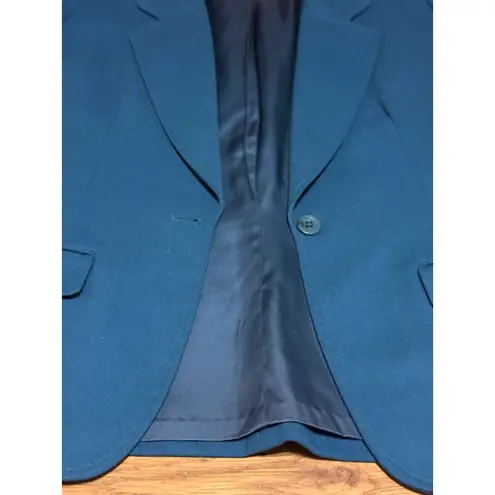 Pendleton PENDELTON Blazer Jacket Women Size 12 Blue 100% Virgin Wool Made In USA Vintage