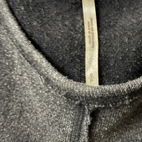 Free People  Gray Shoulder Sweater