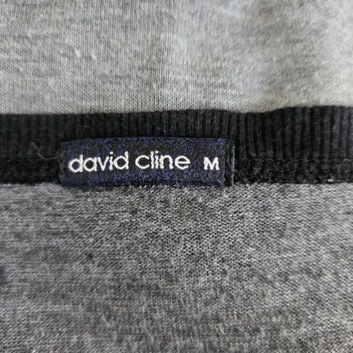 David Cline Women's Gray Subliminal Paisley SweaterSize Medium