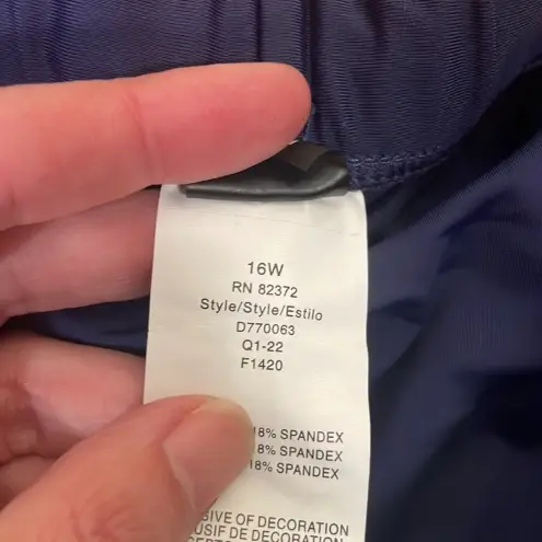 Island Escape Swim Shorts Swimsuit Navy Plus size 16W NWT‎ Blue