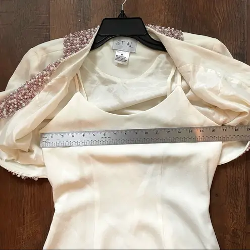 2 piece dress and beaded bolero, size 8 by ET AL