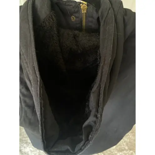 Zenana Outfitters Hooded Vest Black Utility Sherpa Lined Streetwear Layers Boho