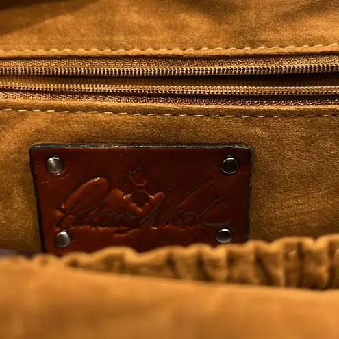 Patricia Nash Rora Frame Satchel, Tweed, Red Black New w/DustBag $229 (SOLD OUT)