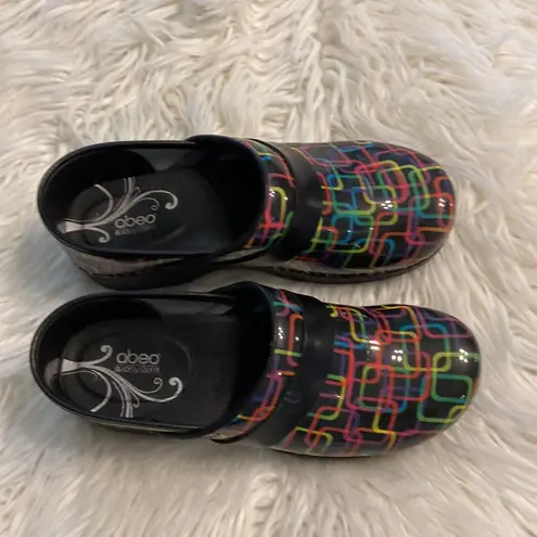 ABEO Bio System Slip Resistant Clogs leather upper so beautiful size 8 - Image 13