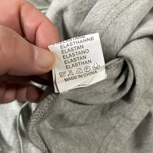 Flam Mode Paris Gray Corset Front Tie Shirt Size Medium/Large