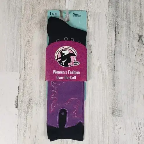 Justin Boots NWT Fashion Cushioned Sole Over The Calf Socks Women's Size Small