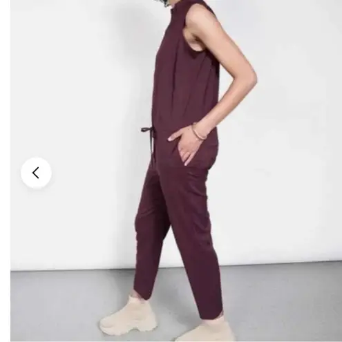 Wildfang NWT Empower Eggplant Purple Sleeveless Jumpsuit Size XXL