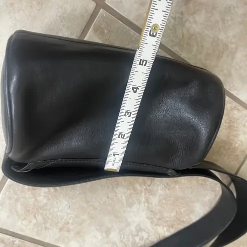 Saddle by Sabina Handbags Black Leather Cylinder Crossbody Bag Braided Flap