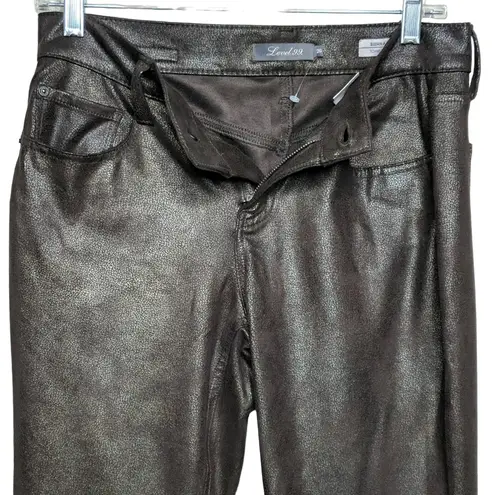 Level 99 Sienna Tomboy Faux Suede Pants Brown 26 New