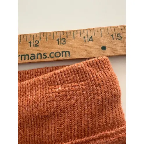 J Crew Lounge Set Womens XS S Burnt Orange Pullover Top & Sweatpants Lightweight