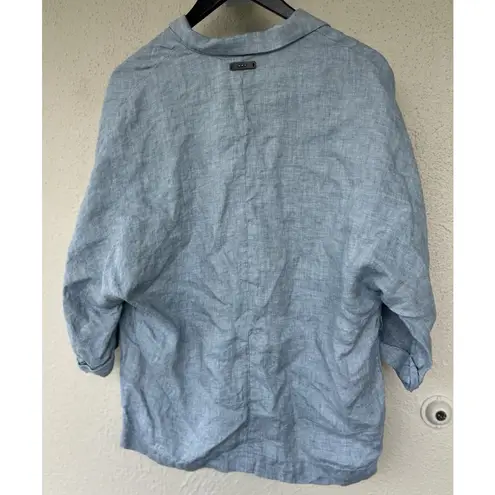 PESERICO Light Blue 100% Linen 2