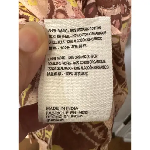 Cleobella Stella Ankle Midi Dress Geo Print Sz Large NWT Ruffled Tiers Feminine