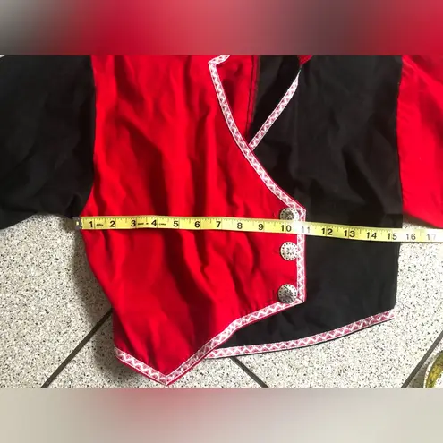 “Mo” Betta by Westmoore MNFG Vintage Western Button Up Blazer Blouse Size Small Red