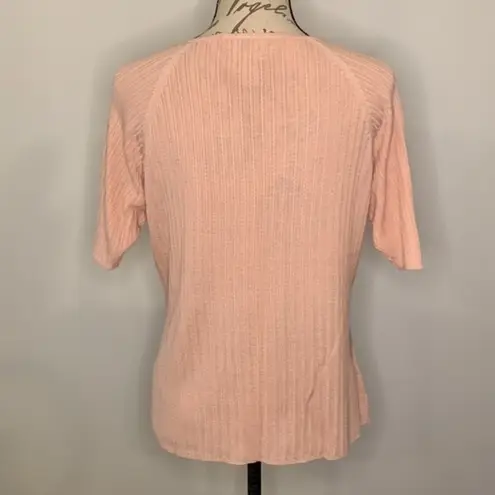 Jacqueline Ferrar Vintage 100% silk short sleeve sweater LP