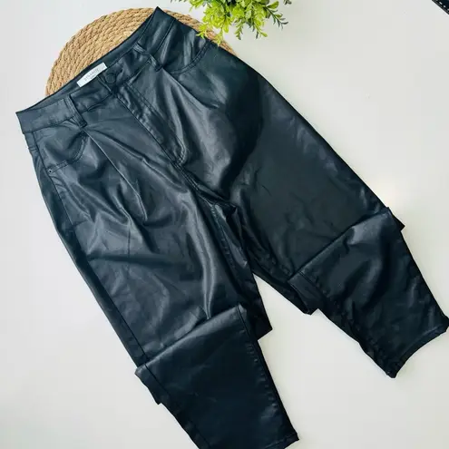 Dynamite  Gigi Black Faux Leather Ultra High Waisted Pant size 26