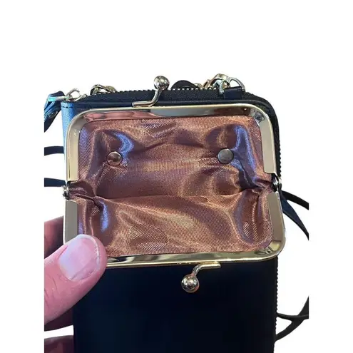 Carr Ken Crossbody Bag Cell Phone Shoulder Purse Card Wallet Handbag Satchel Black