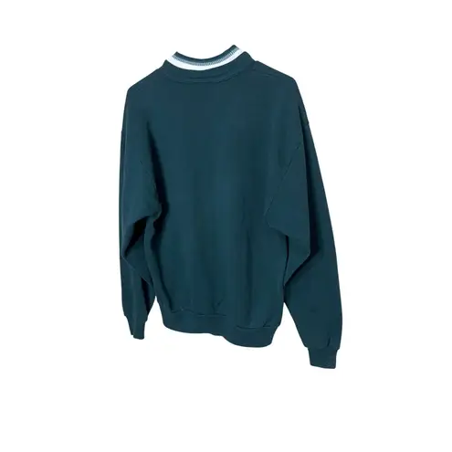 Vintage Morning Sun Forest Green Crewneck Sweatshirt Mouse Leaf Print M Size M