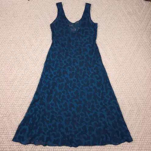 Victoria's Secret Vintage  1980's Nightgown & Robe Teal Sz Large