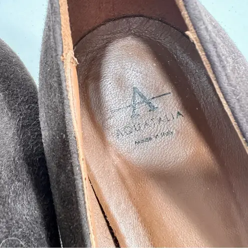 Aquatalia Espresso Brown Pasha Suede Pumps