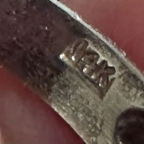 Unique Sterling Silver & 14K Gold Ring with Blue Faceted Stone