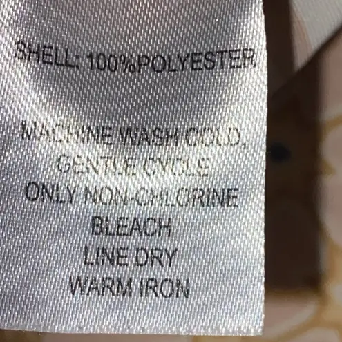 House of Harlow 1960 Wo size Large Gold and Cream Patterned Button front Blouse