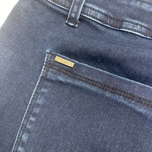 Chic Denim Womens Jeans Blue Size 14S Asha Corset Skinny Button Fly Distressed