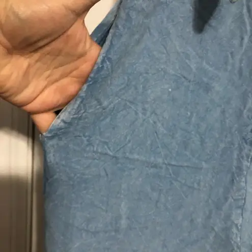 Sim & Sam denim color jumpsuit wide leg women’s size XS concert festival summer