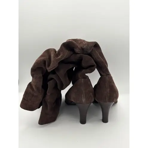 Women’s Hot in Hollywood Size 7 Chocolate Brown Suede Knee High Boots
