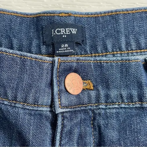 J.Crew Denim Trouser Pant‎ Size 28 Women's Wide Leg Blue Jeans BL905