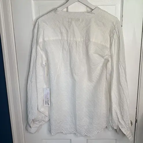Bishop and Young Harmony Button-down Blouse in Oyster New with Tag W-585 Sz XS