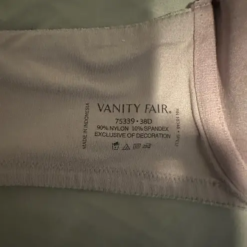 Vanity Fair 75339 Full Coverage Underwire Bra 38D Shimmer Taupe Front Closure - Image 7