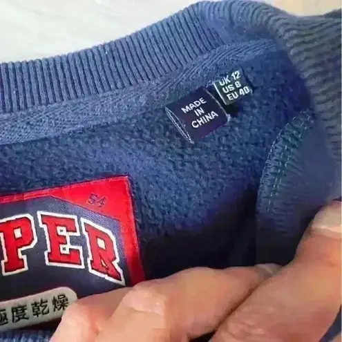 Superdry Urban Street Logo Spellout Crewneck Sweatshirt US 8