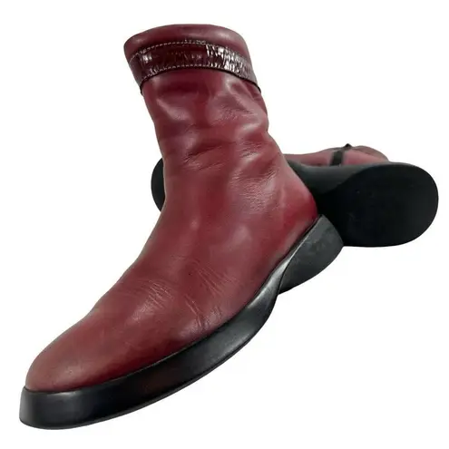 Vintage Hogan Zip Up Chelsea Boots Women’s Size 38 (US Women’s 7) Red