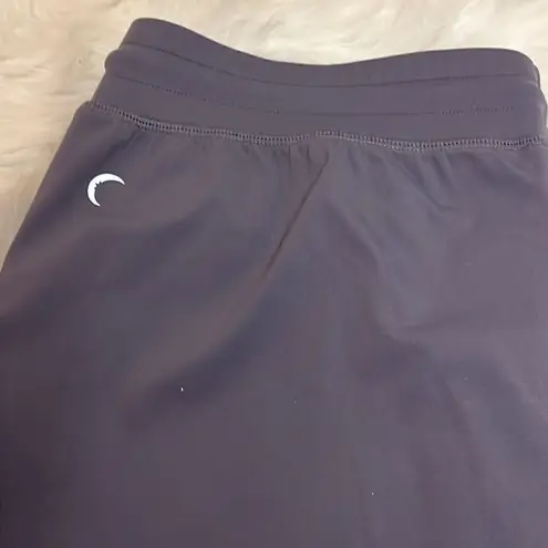 Zyia Joggers Large Gray Peak Zipper Ankle Casual Gym Fitted Drawstring C34