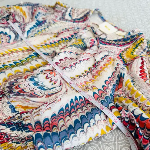 Maeve Anthropologie Jessa Peasant Blouse Retro 70s Bell Sleeve Size XS petite