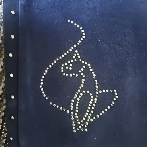 Baby Phat Y2K Navy Blue Velour Track Pants