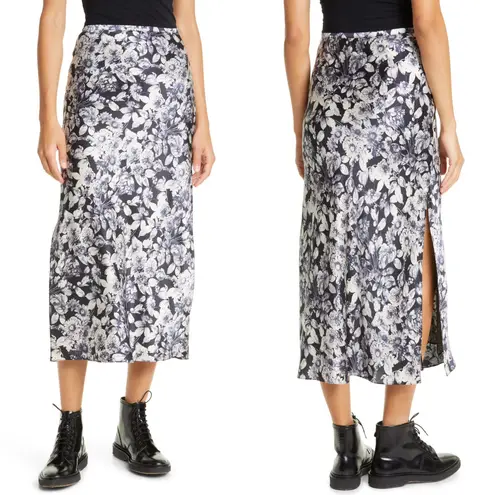 Cinq à Sept NWT Cinq a Sept Adis Floral Print Silk Skirt Size 4