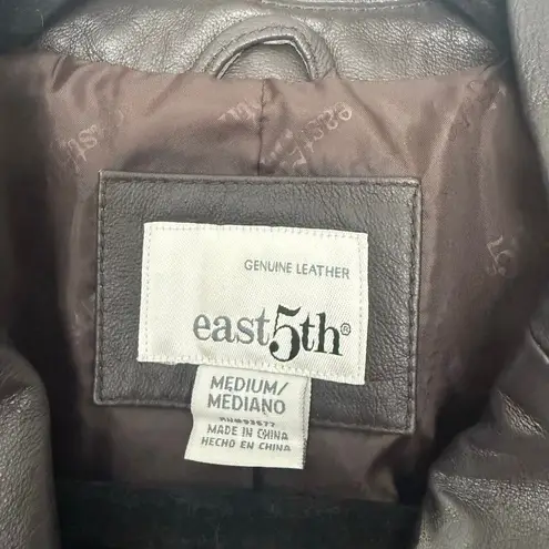 East 5th Women’s Medium Black Leather Jacket Coat