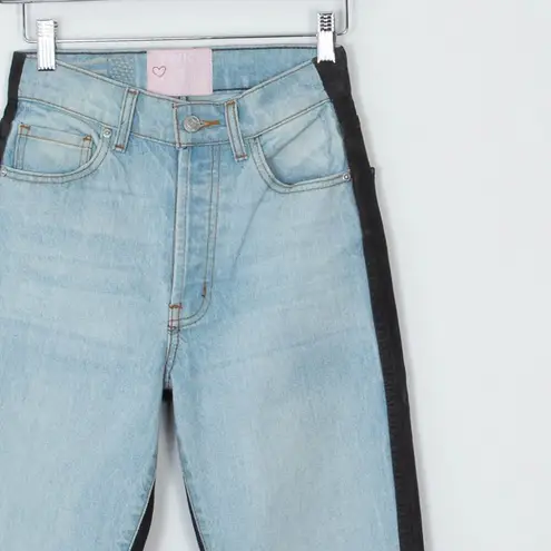 Revice Denim Revice Ex Boyfriend High Rise‎ Denim Jeans Two Tone Harlow Wash Womens Size 23