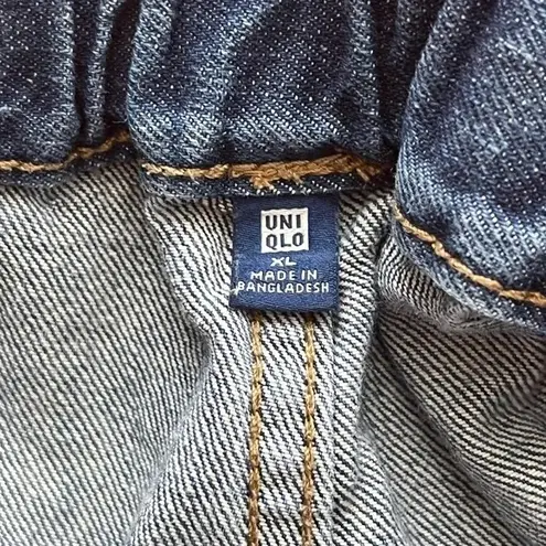 Uniqlo  kids blue denim elastic shorts XL - Image 4