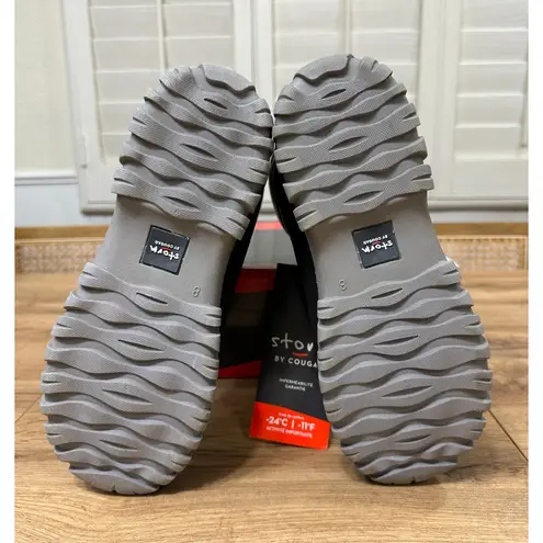 Storm By Cougar Cardiff Winter Black Boots Size 8 NIB Textile Upper Waterproof