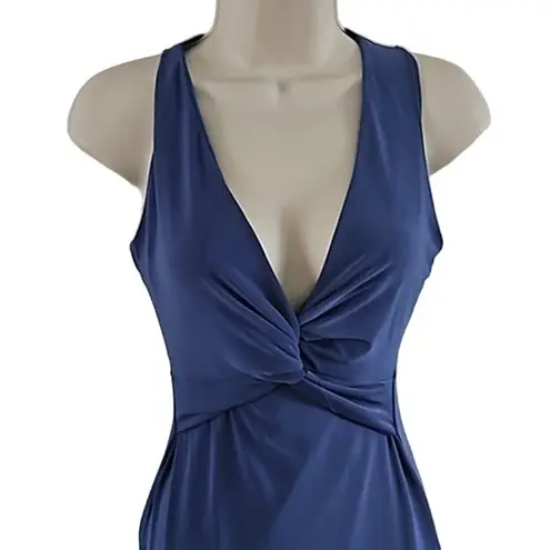 21 Saints Navy Blue Sleeveless Twist Front Bodycon Sundress Size Small NWOT